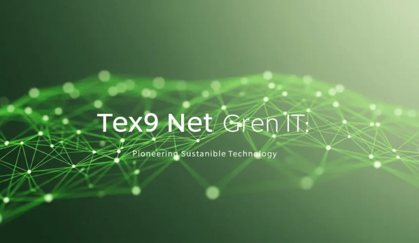 Tex9.Net Green IT: Pioneering Sustainable Technology