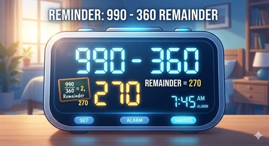 Discover the 990 - 360 Remainder Explained