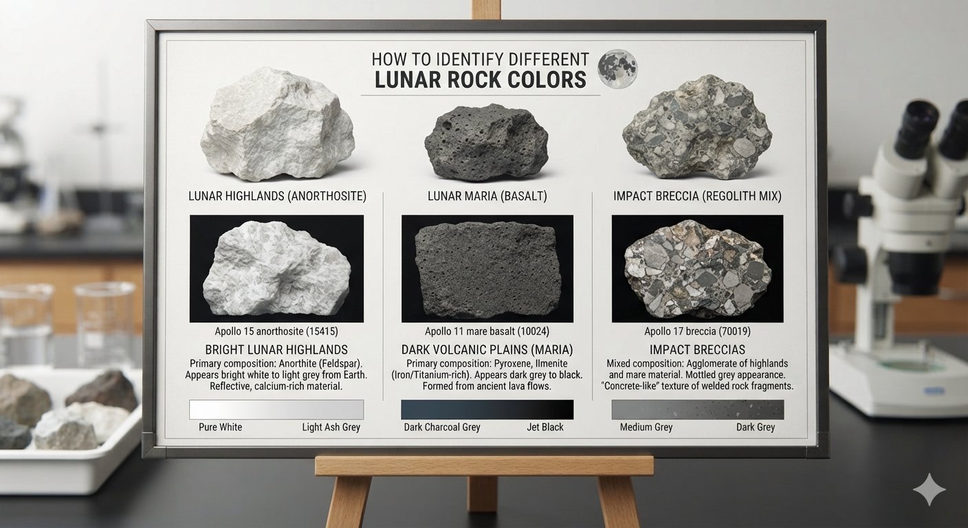 How to Identify Different Lunar Rock Color